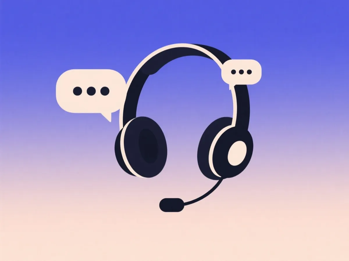 客服与支持插画